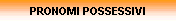 PRONOMI POSSESSIVI