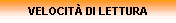 VELOCIT DI LETTURA